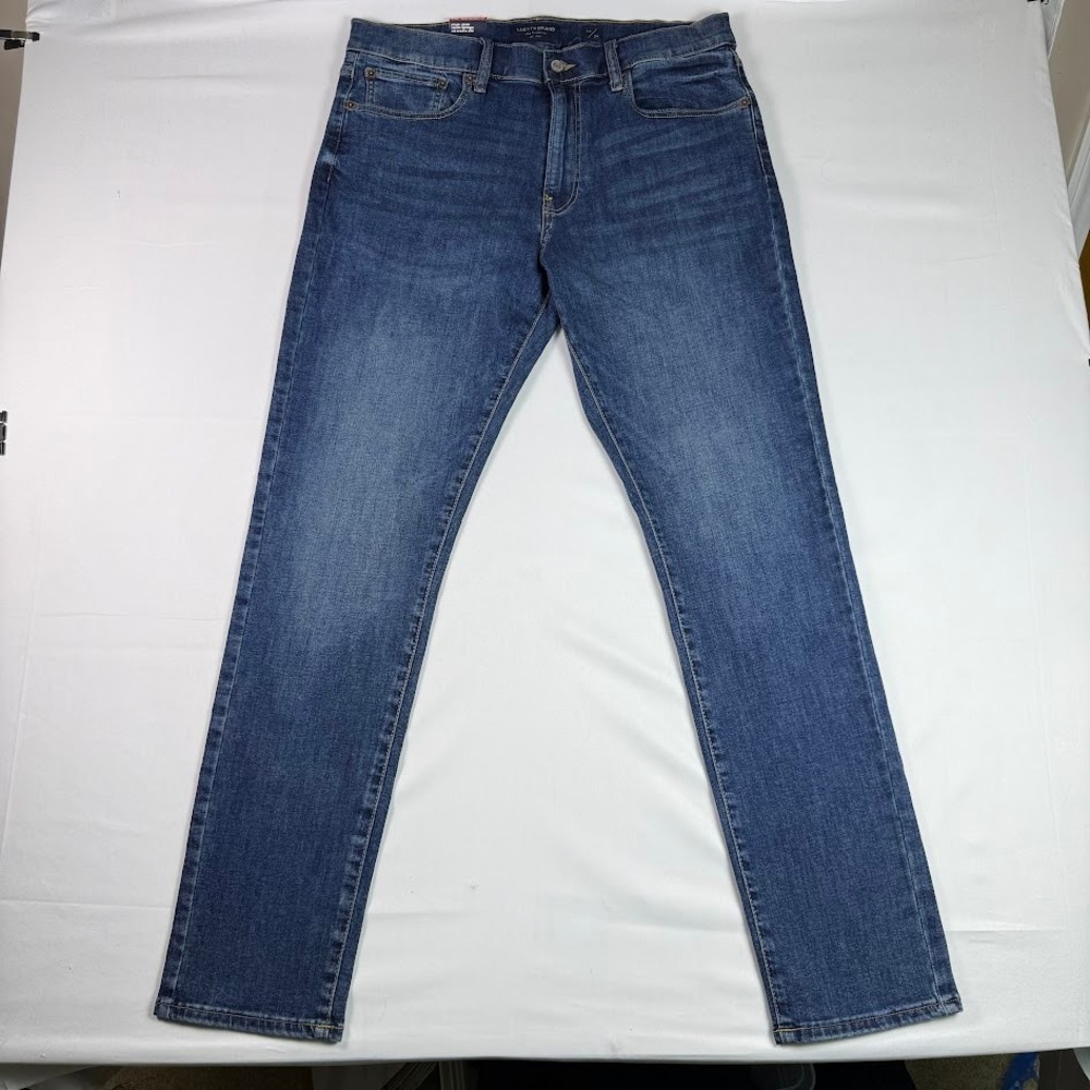 Lucky Brand 412 Athletic Slim Mens Blue Jeans 34x34 (Fits 36x34) Stretch Denim